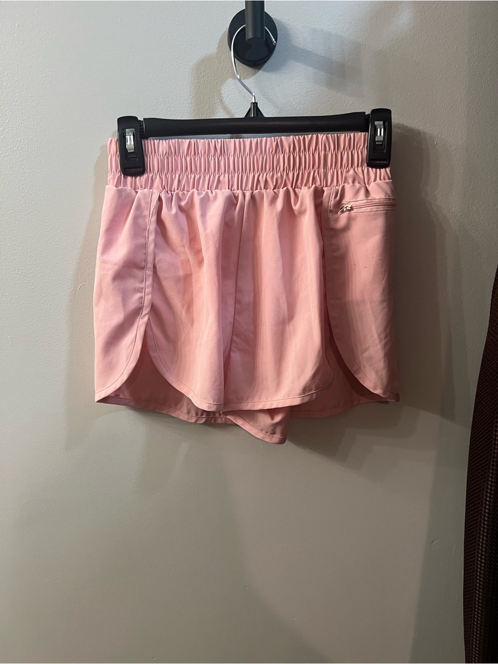 Women's Pink Athletic Skort with Elastic Waistband